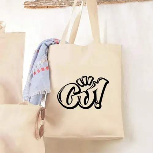 100 Sacolas em Algodão Cru Personalizadas - 25 x 30cm