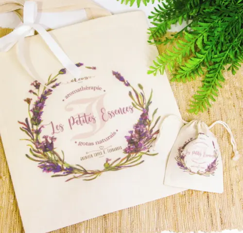 100 Sacolas em Algodão Cru Personalizadas - 30 x 35cm