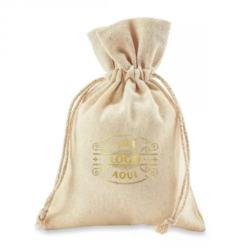 100 Sacos em Linho Personalizados - 9x12