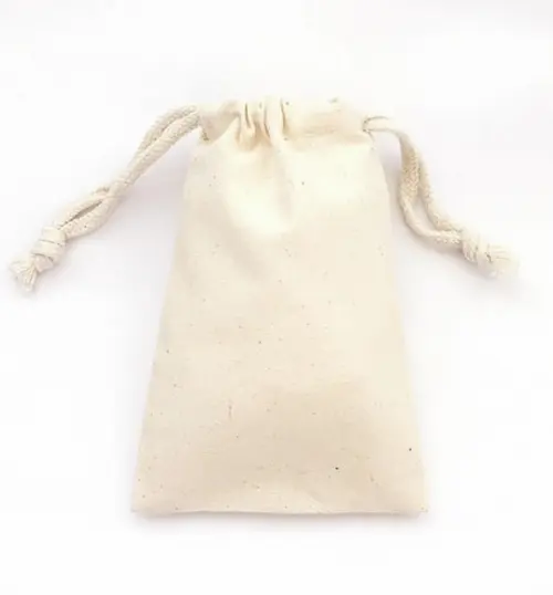 20 Saquinhos de Algodão Cru s/ impressão - 10x15cm