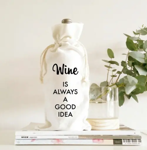 30 Sacos para Vinho em Algodão c Babado - 15 x 40cm
