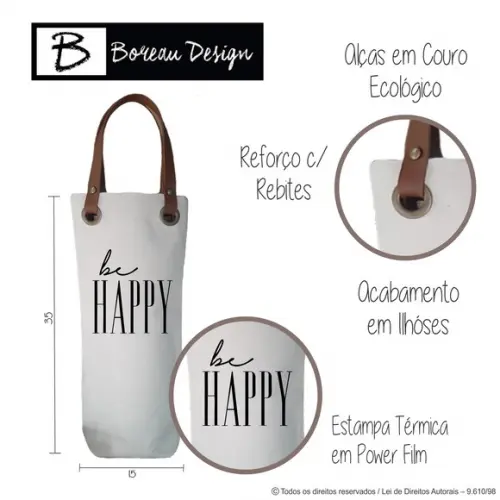 50 Sacos para Vinho em Algodão c/ Alça - 15 x 35cm