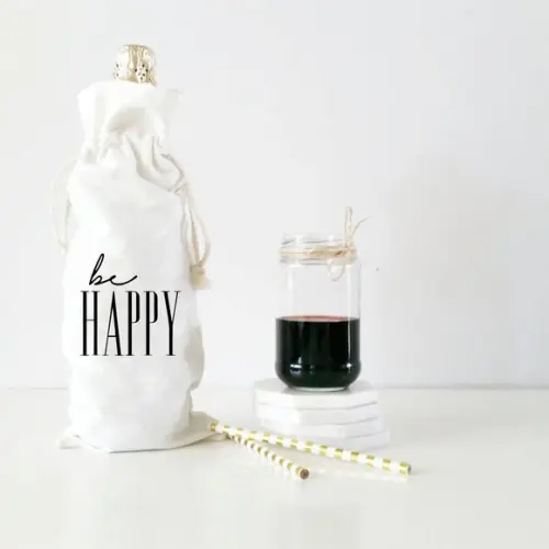 50 Sacos para Vinho em Algodão c Babado - 15 x 40cm