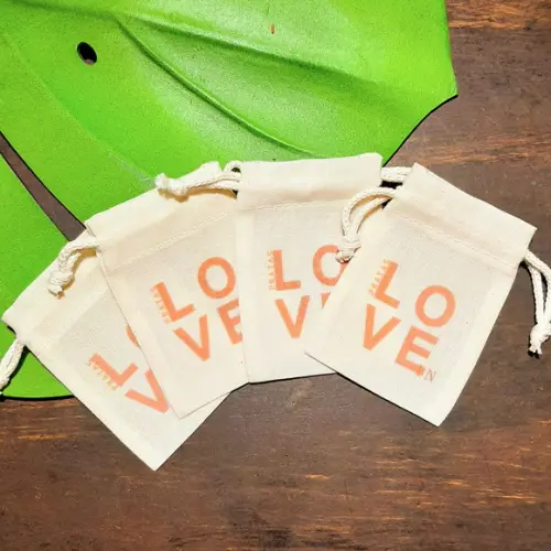 50 Saquinhos de Algodão Cru Personalizados - 6 x 8cm