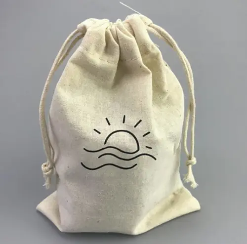 50 Saquinhos de Algodão Misto Personalizados - 20 x 25cm