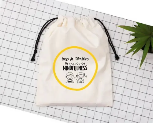 50 Saquinhos de Algodão Misto Personalizados - 20 x 25cm