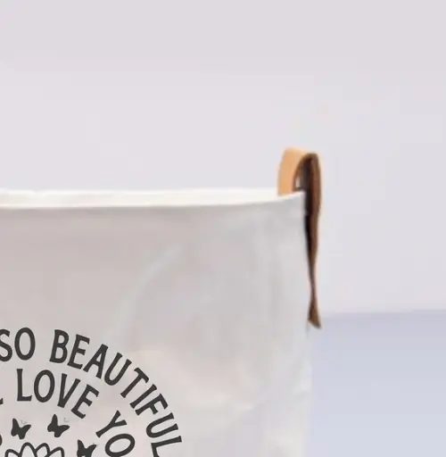 Cachepot Home Médio c/ Alças em Couro Ecológico - Chm1011
