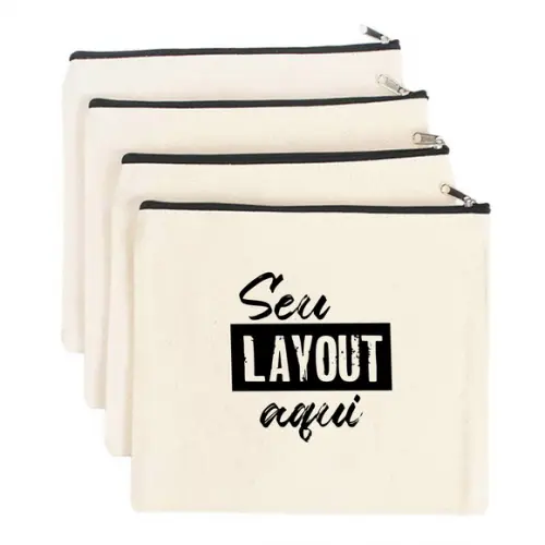 Sacos Personalizados com Ziper - 20x20cm