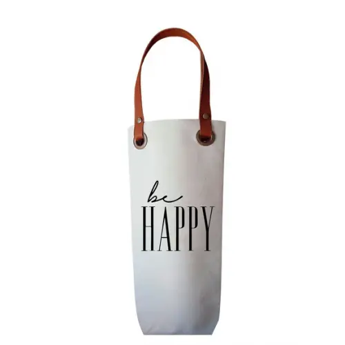 Wine Bag em Algodão e Alças Couro Ecológico - Wb300