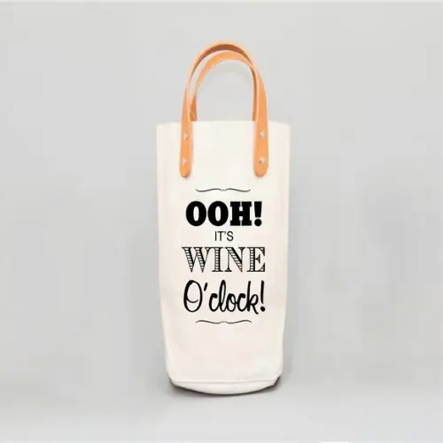 Wine Bag em Algodão e Alças Couro Ecológico - Wn1512