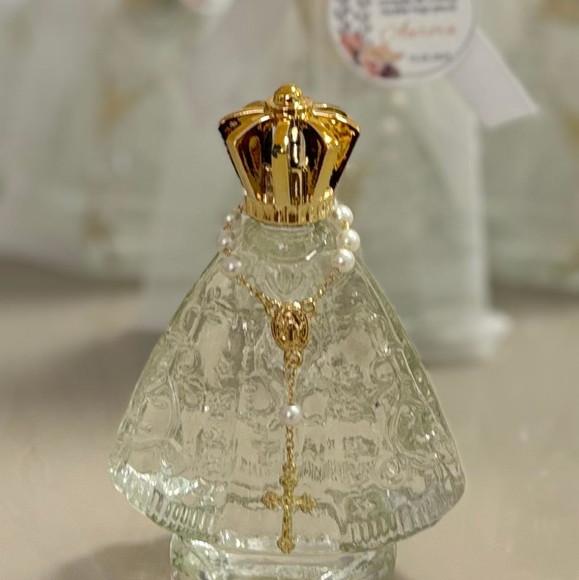 Lembrancinha Batizado Nossa Senhora Vidro com Dezena