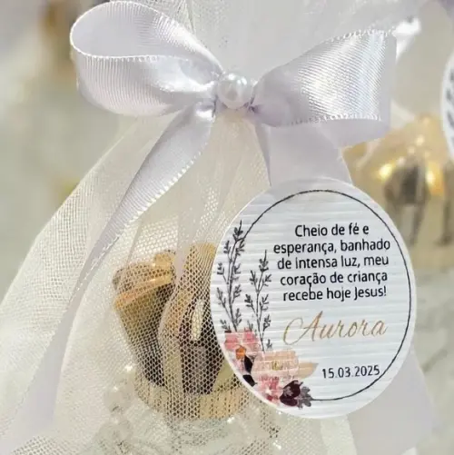 Porta Água Benta Nossa Senhora com Dezena e Embalagem