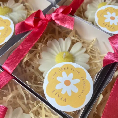 Vela Aromática Margarida na Caixinha