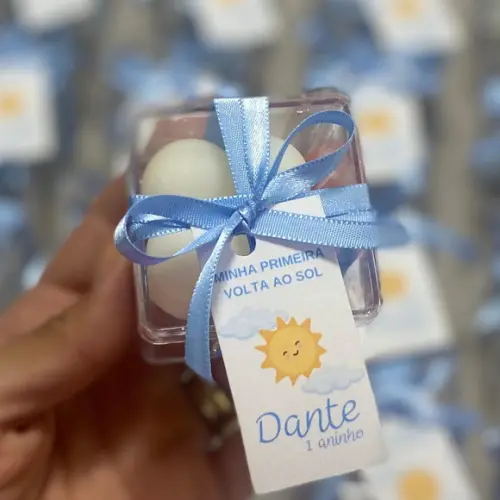 Vela Aromática Mini Bubble no Acrílico