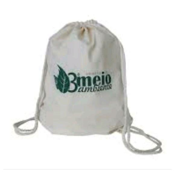 Mochila 30x35 em Algodão Cru sem Impressão