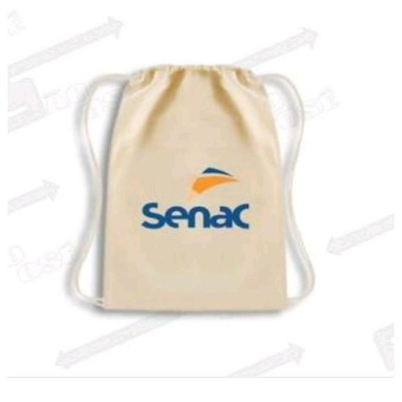Mochila 35x40 em Algodão Cru sem Impressão
