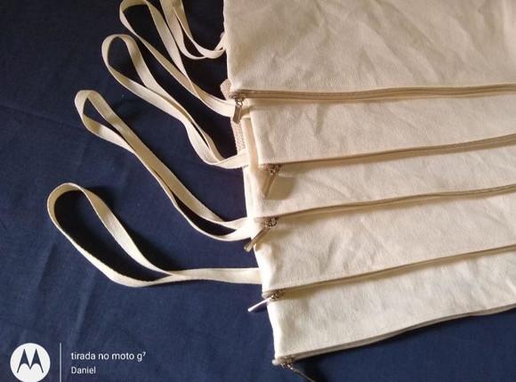 Nécessaire 20x25 com Fundo em Algodão Cru sem Impressão