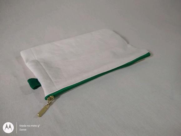 Nécessaire com Fundo 27x25x10cm em Algodão Cru sem Impressão