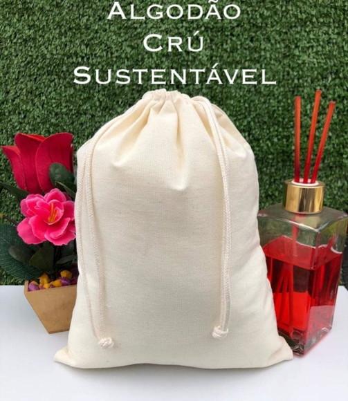 Saco 55x65cm Algodão Cru sem Impressão