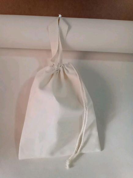 Saco Alça 15x25cm Algodão Cru