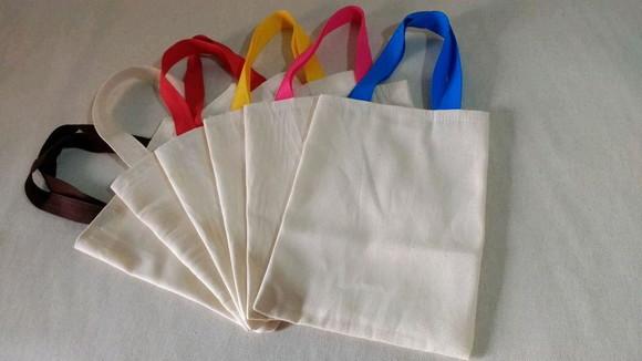 Sacola 30x30 cm Algodão Cru sem Impressão