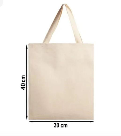 Sacola 30x40cm Algodão Cru sem Impressão