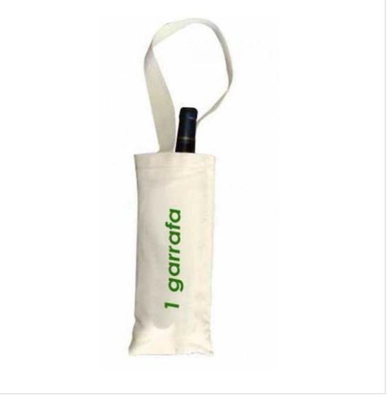 Sacola P /garrafa Padrão 14x28 em Algodão Cru sem Impressão