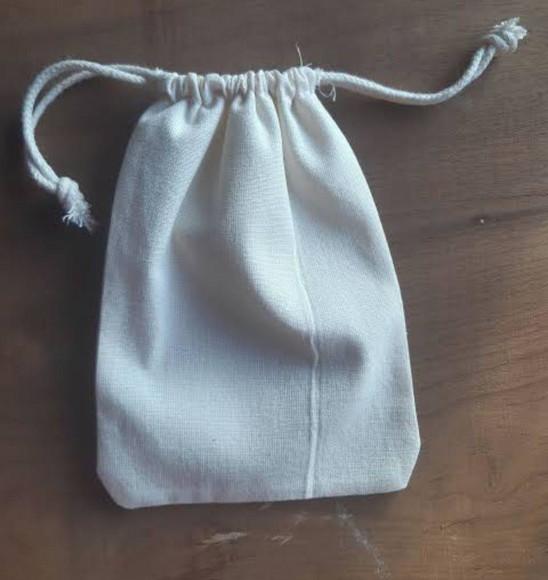 Saquinho 15x15 cm Algodão Cru