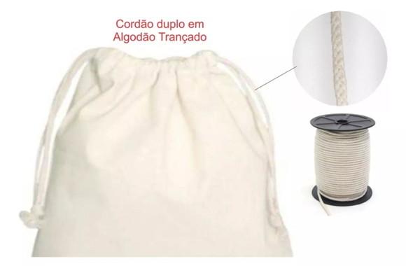 T-13 Fino Saco 30x40cm Algodão Cru
