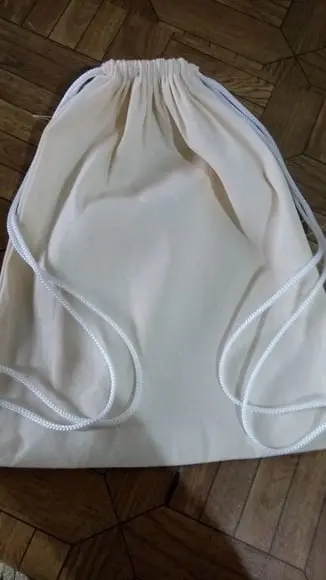 Mochila 25x30 em Algodão Cru sem Impressão