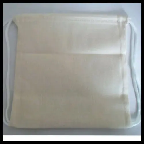 Mochila 20x25em Algodão Cru sem Impressão