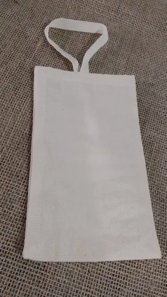 Porta Lixo 17x 25 de Algodão Cru para Carro