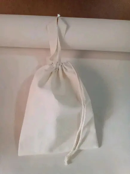 Saco Alça 20x25 cm em Algodão Cru