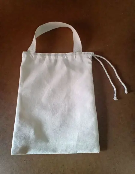 Saco c/ Alça 25x35cm Algodão Cru sem Impressão