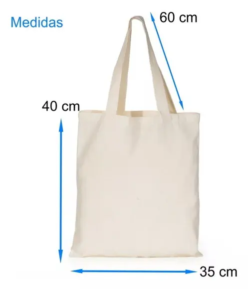 Sacola 35x40 em Algodão Cru sem Impressão