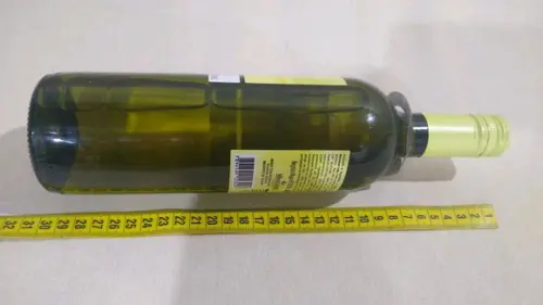 Sacola p /Garrafa padrão Vino 28x28 godão Cru Sem Impressão