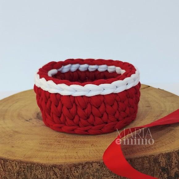 Cestinho Decorativo, Cachepô de Natal