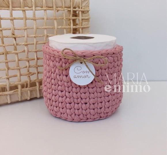 Cestinho Decorativo, Cachepô Porta Papel Higiênico