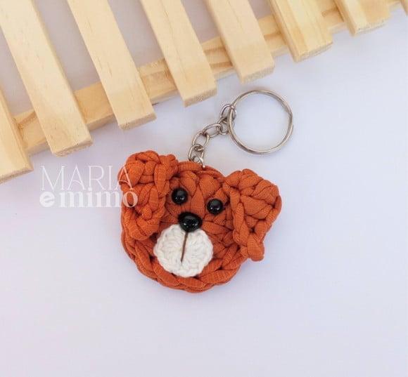Chaveiro Cachorro, Lembrancinha Pet de Crochê