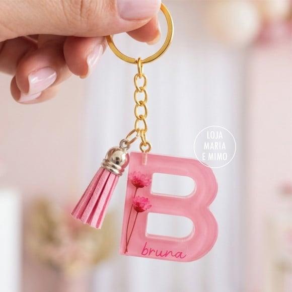 Chaveiro Letra, Chaveiro Nome, Lembrancinha de Aniversário