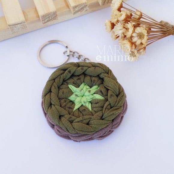 Chaveiro Kiwi, Lembrancinha Fruta de Crochê