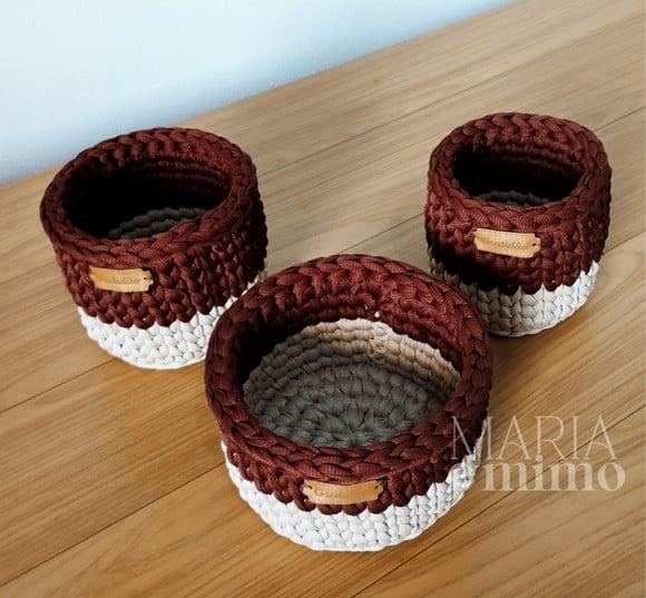 Kit Porta Maquiagem de Crochê