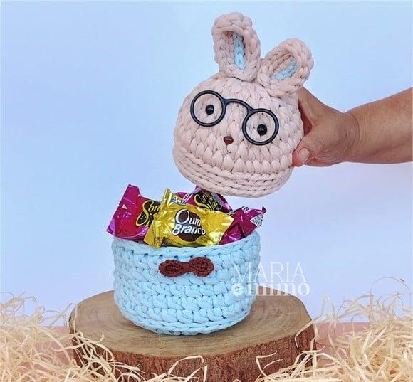 Lembrancinha Coelho de Páscoa, Cestinho de Páscoa