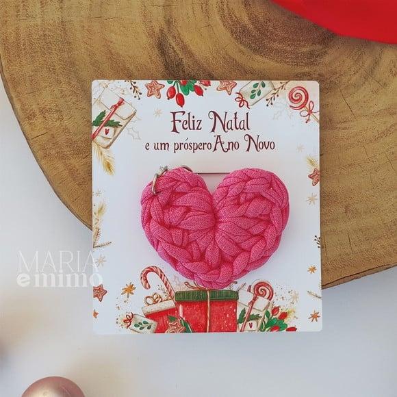 Lembrancinha de Natal - Chaveiro Coração