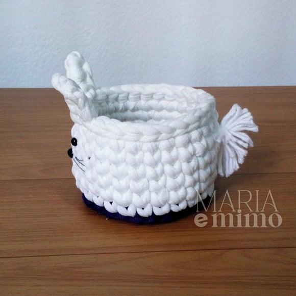 Lembrancinha de Páscoa, Cesto de Pascoa Coelho