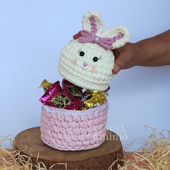 Lembrancinha de Páscoa, Dupla de Cestinho Coelhos