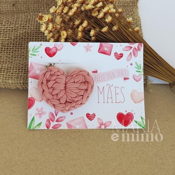 Lembrancinha Dia das Mães, Chaveiro Coração