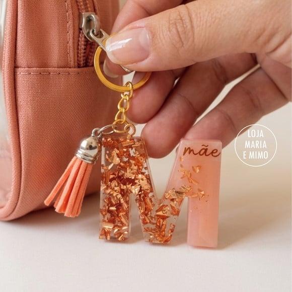 Lembrancinha Dia das Mães, Chaveiro Letra, Chaveiro Nome