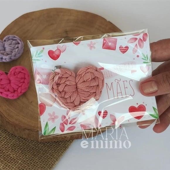 Lembrancinha Dia das Mães, Chaveiro Coração