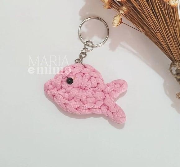 Presente Chaveiro Peixe, Lembrancinha Peixinha Artesanal